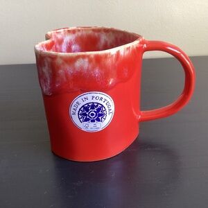 Brand New Heart Shaped Mug VAGOS Made in Portugal Perfect Valentine Gift 14oz